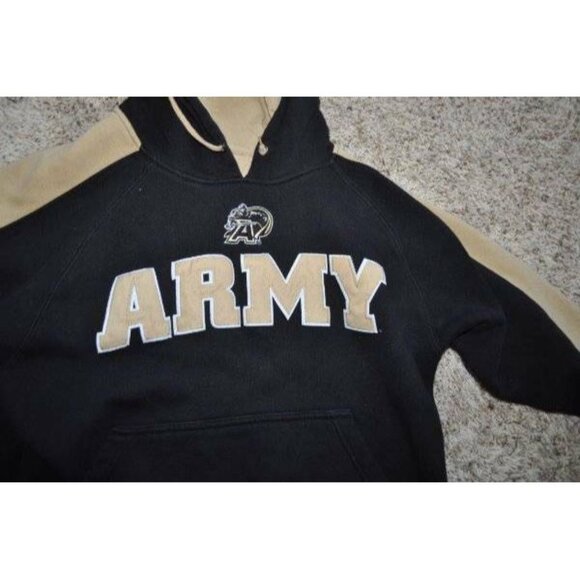 Mens Army Hoodie Team Edition Apparel Small Black & Gold Football Sweatshirt - Picture 3 of 6
